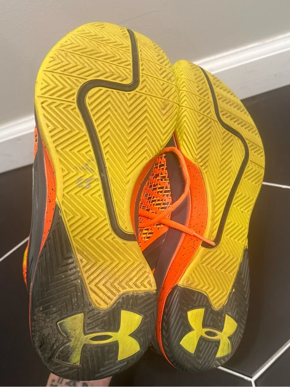 Under Armour ClutchFit Drive Orange Basketball Sneakers
